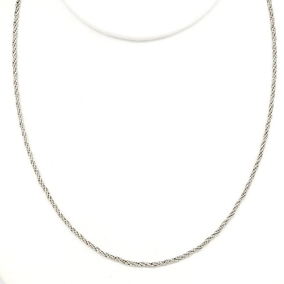 Vintage 17" Monet Rope Chain Silver Tone Classic Timeless Elegance Veratile EUC - Picture 1 of 7